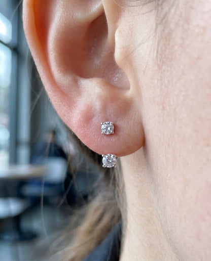 STARLEX - Moissanite Ear Jacket Earrings - Silver 925 | 925 Sterling Silver | Lexan
