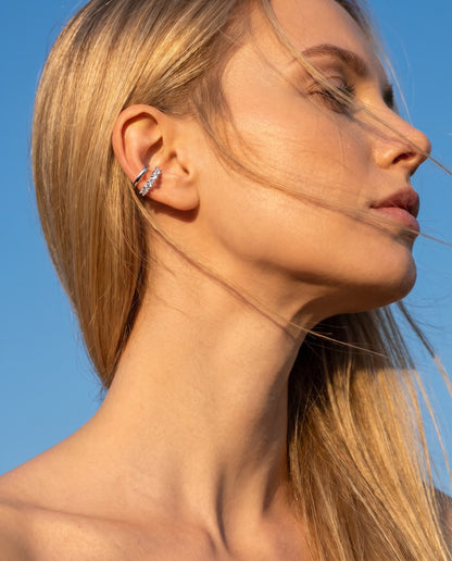 Hexis Ear Cuff – Silver 925 | 925 Sterling Silver | Lexan