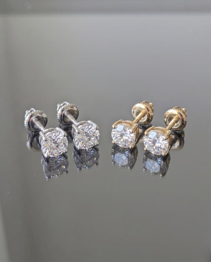 VENUS - Moissanite Earrings - Silver 925 | 925 Sterling Silver | Lexan