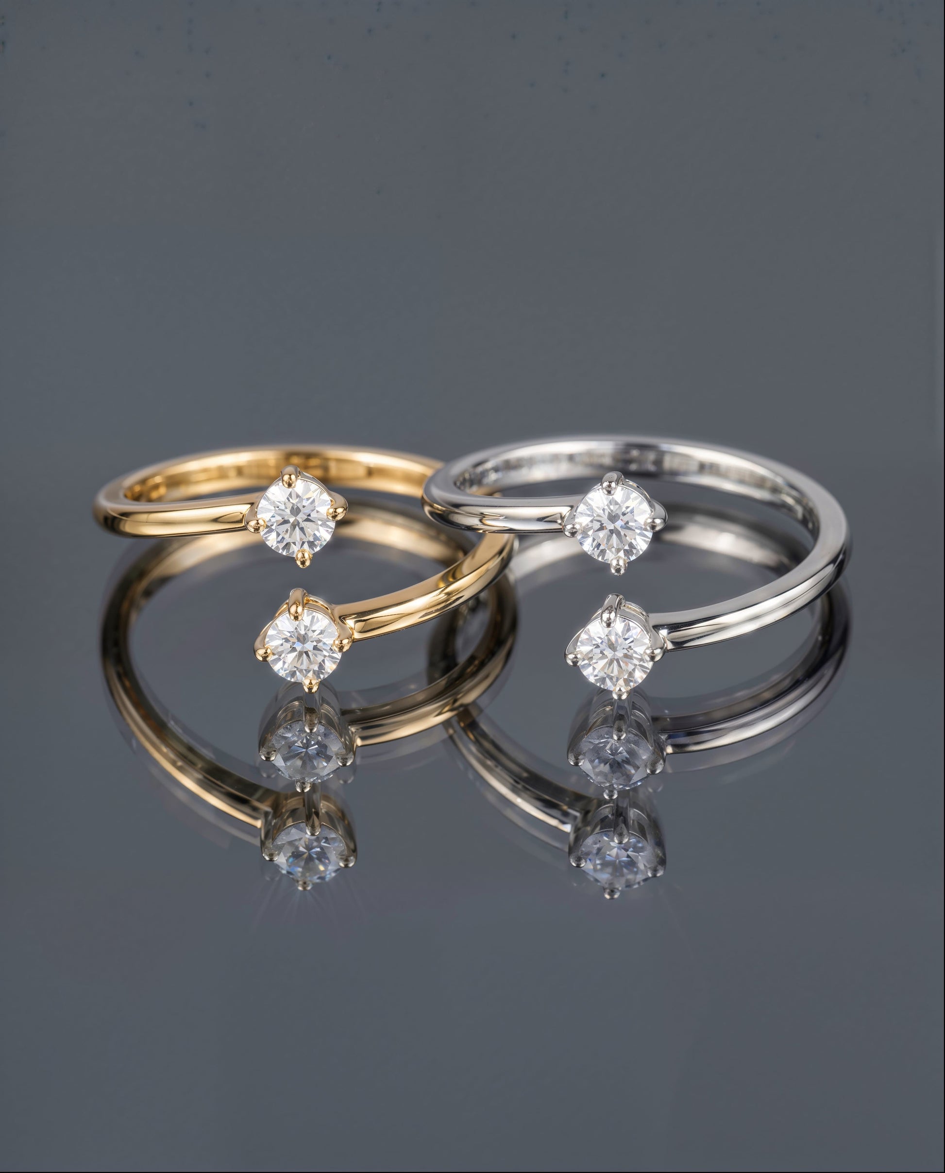 STARLEX - Moissanite Open Ring - Silver 925 | 925 Sterling Silver | Lexan