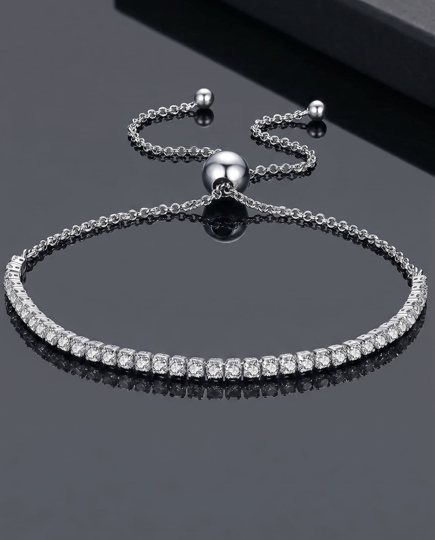 SOLARIS - CZ Tennis Bracelet - Silver 925 | 925 Sterling Silver | Lexan