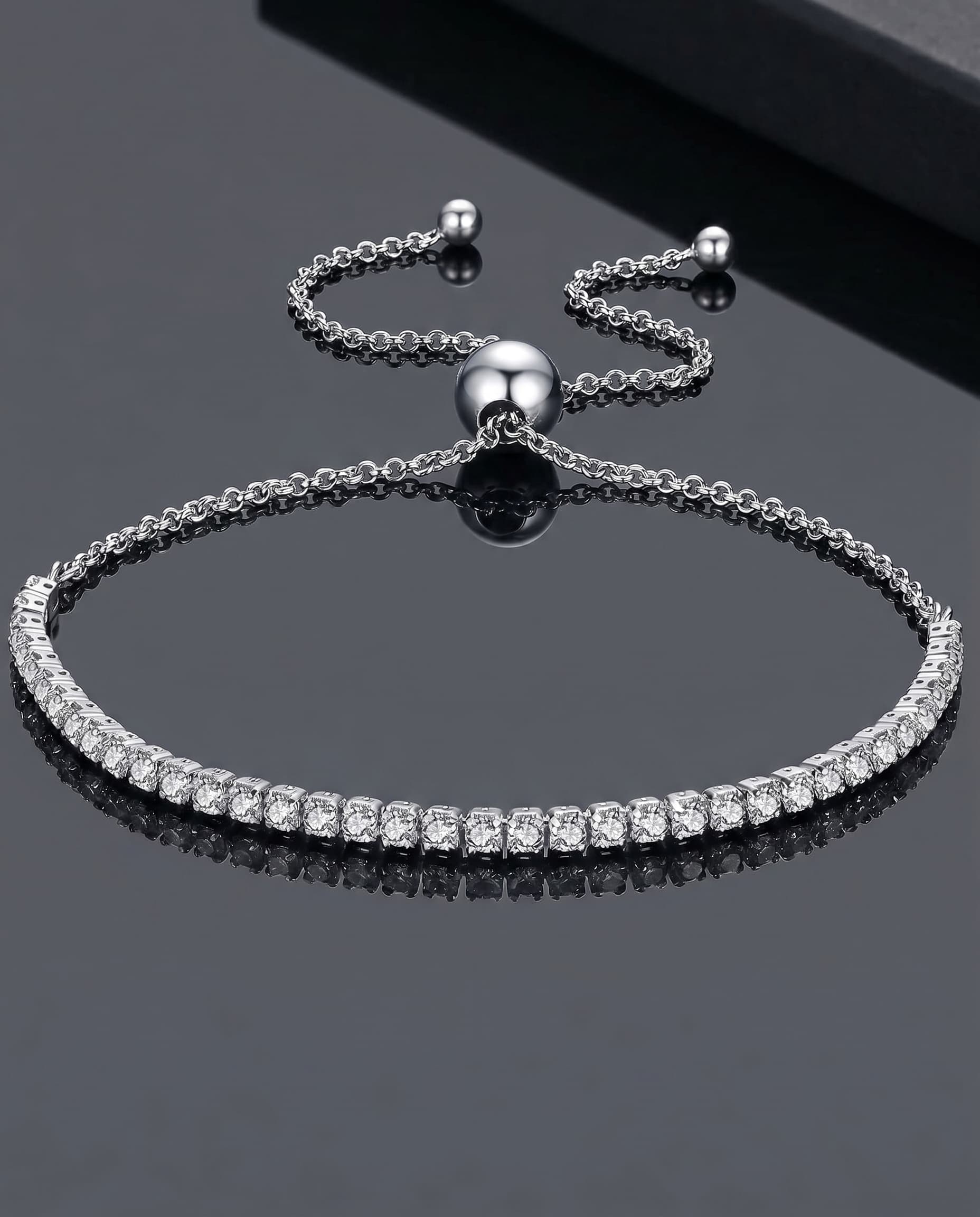 SOLARIS - CZ Tennis Bracelet - Silver 925 | 925 Sterling Silver | Lexan