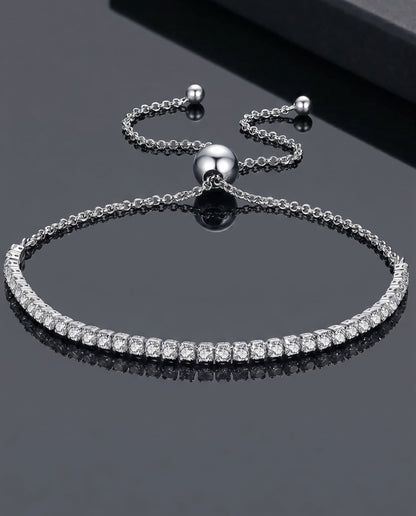 SOLARIS - CZ Tennis Bracelet - Silver 925 | 925 Sterling Silver | Lexan