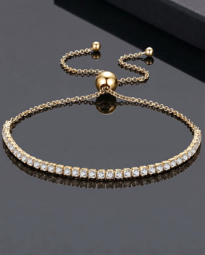 SOLARIS - CZ Tennis Bracelet - Silver 925 | 925 Sterling Silver | Lexan