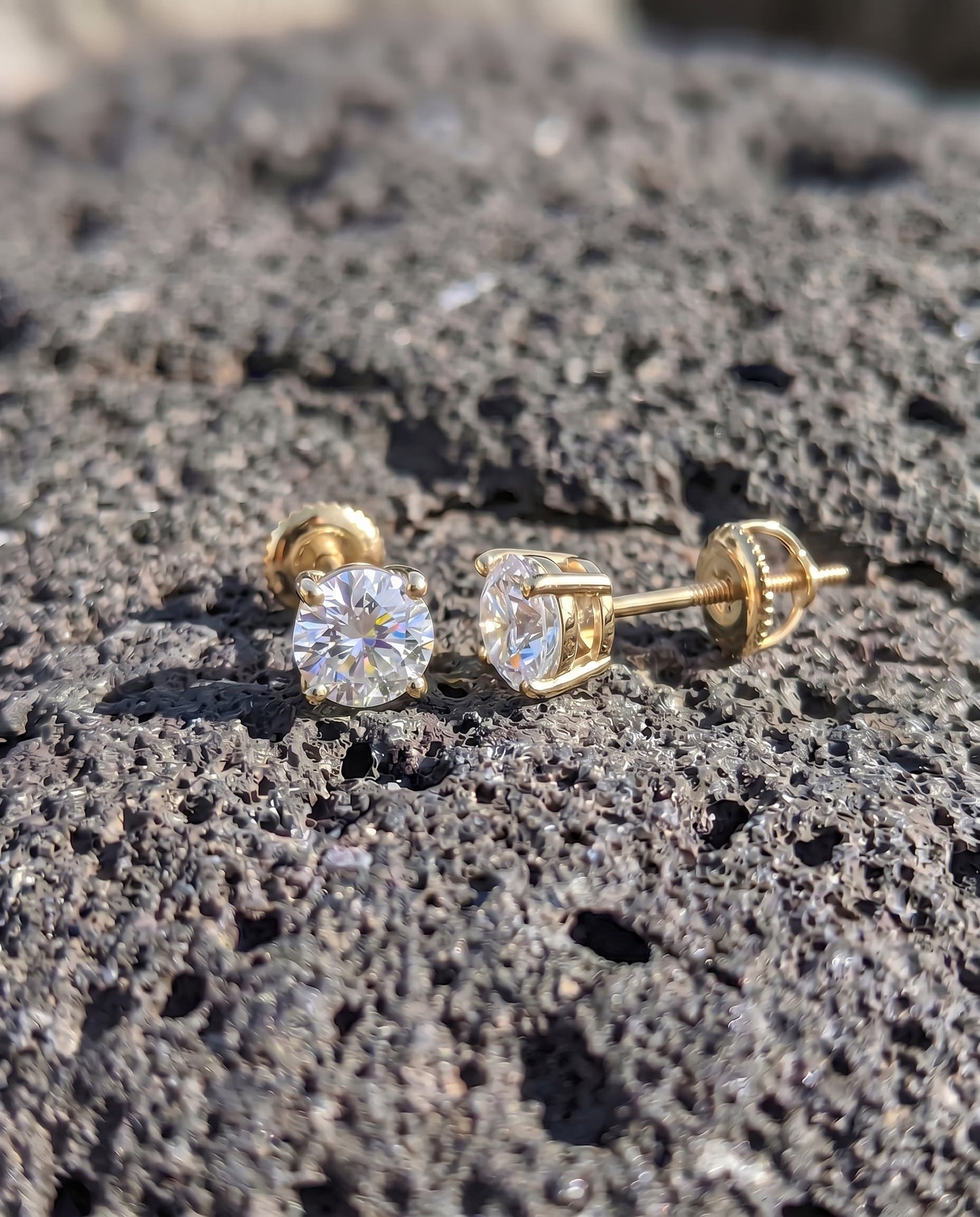 VENUS - Moissanite Earrings - Silver 925 | 925 Sterling Silver | Lexan